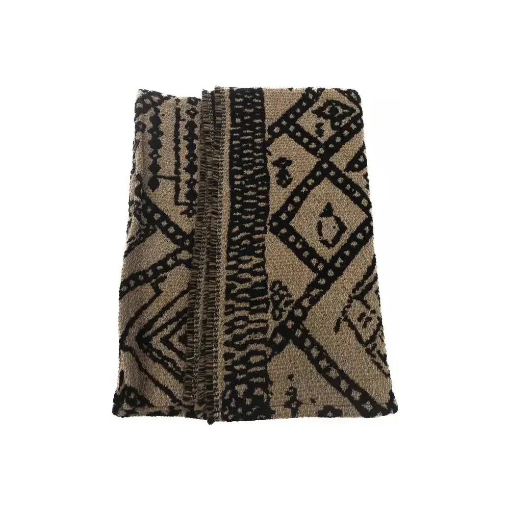 Alpha Studio Brown Wool Women Scarf