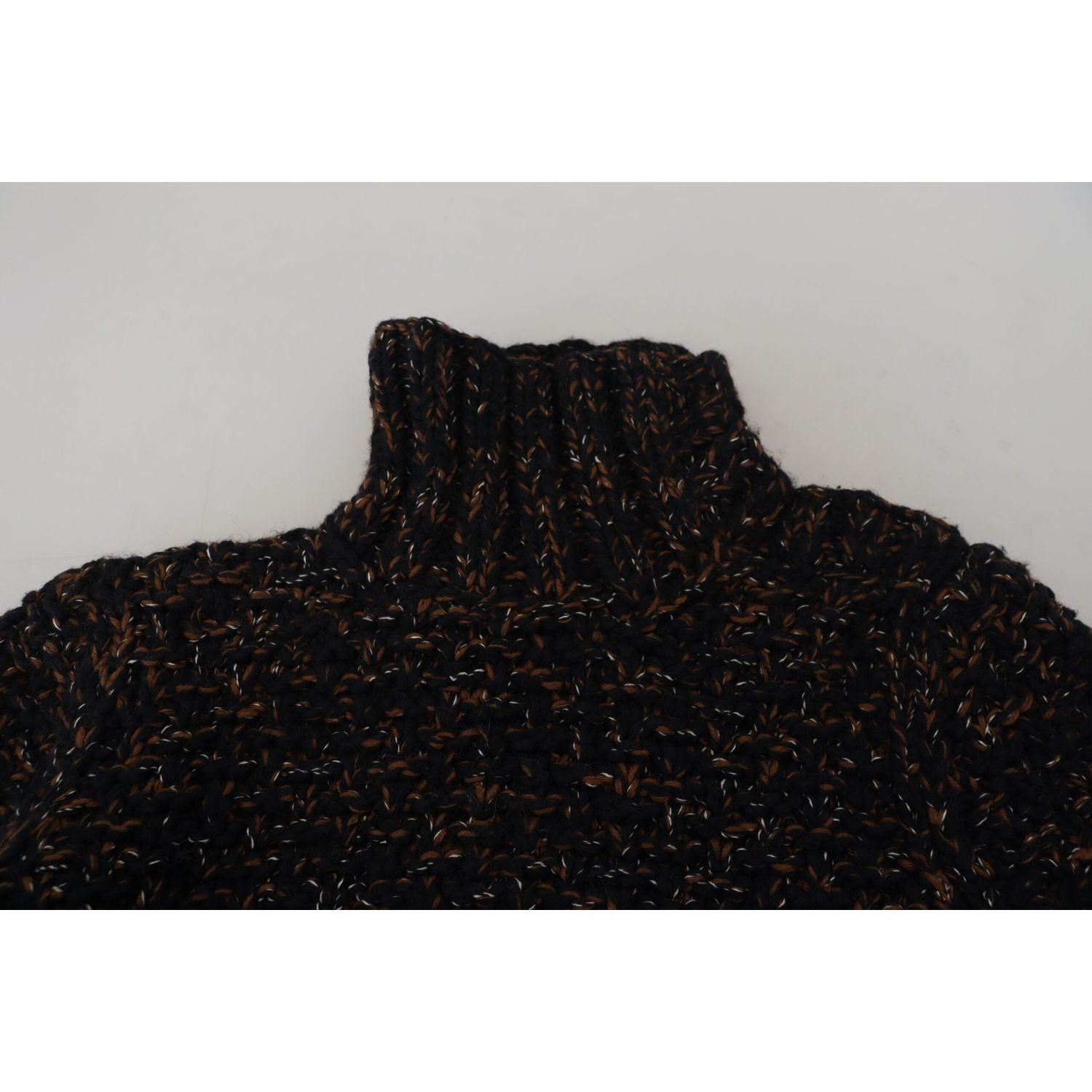 Dolce & Gabbana Brown Fatto A Mano Turtleneck Pullover Sweater