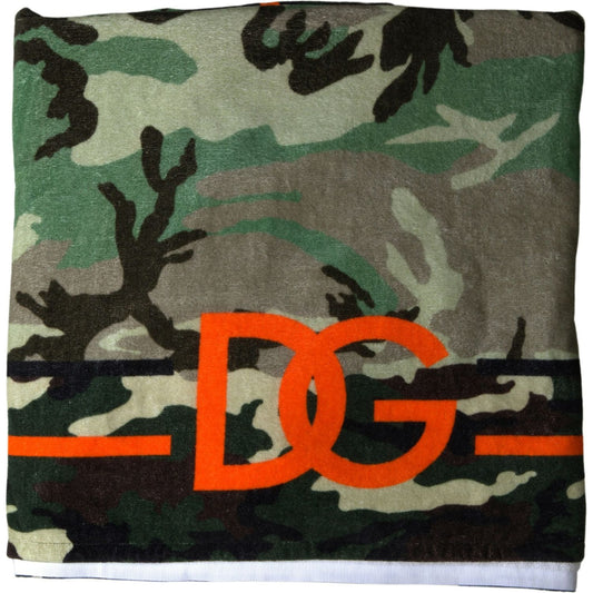 Dolce & Gabbana Multicolor Cotton Neck Wrap Scarf Dolce & Gabbana Dark Slate Gray