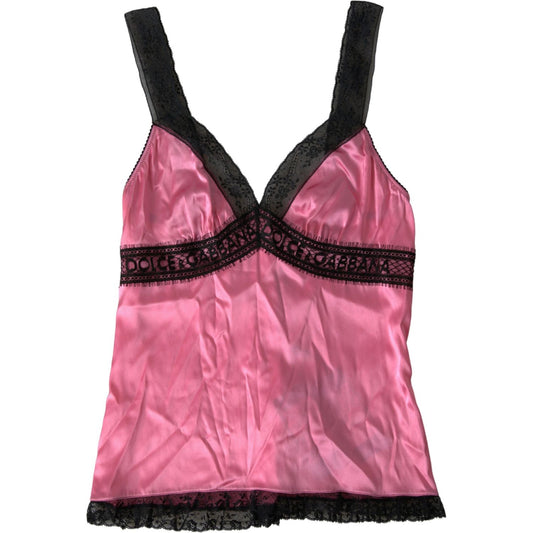 Dolce & Gabbana Silken Charm Pink Camisole Dolce & Gabbana Pale Violet Red