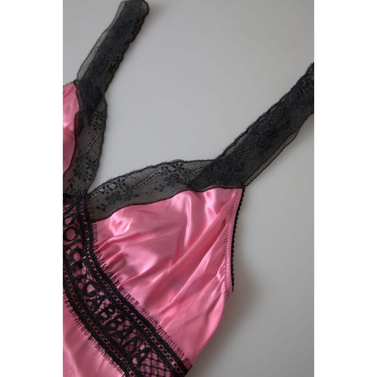 Dolce & Gabbana Silken Charm Pink Camisole Dolce & Gabbana Rosy Brown
