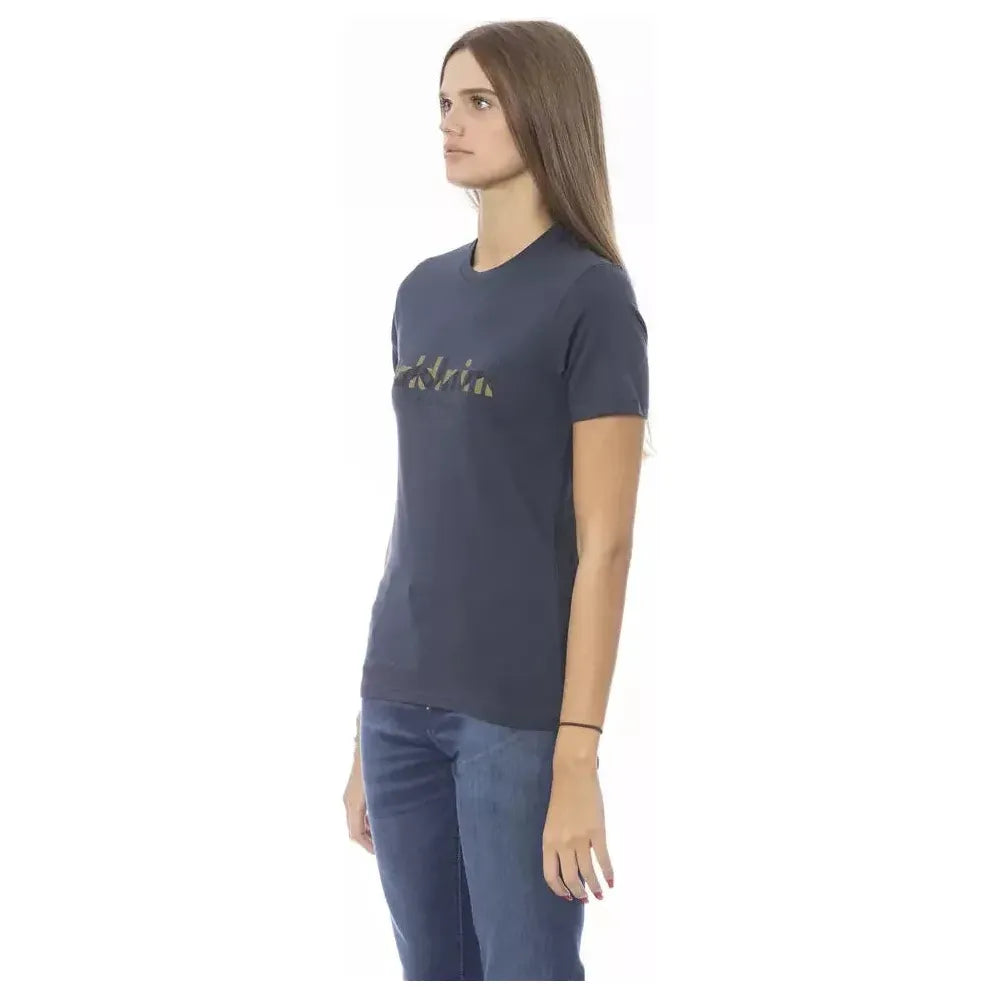 Baldinini Trend Blue Cotton Women T-Shirt