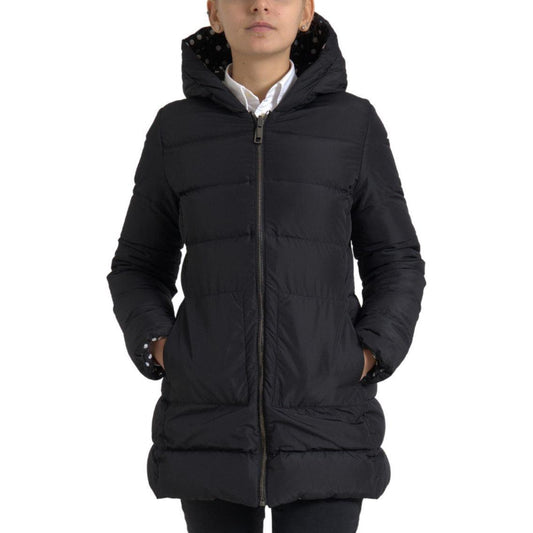 Dolce & Gabbana Elegant Full Zip Black Hooded Jacket Dolce & Gabbana Dark Slate Gray