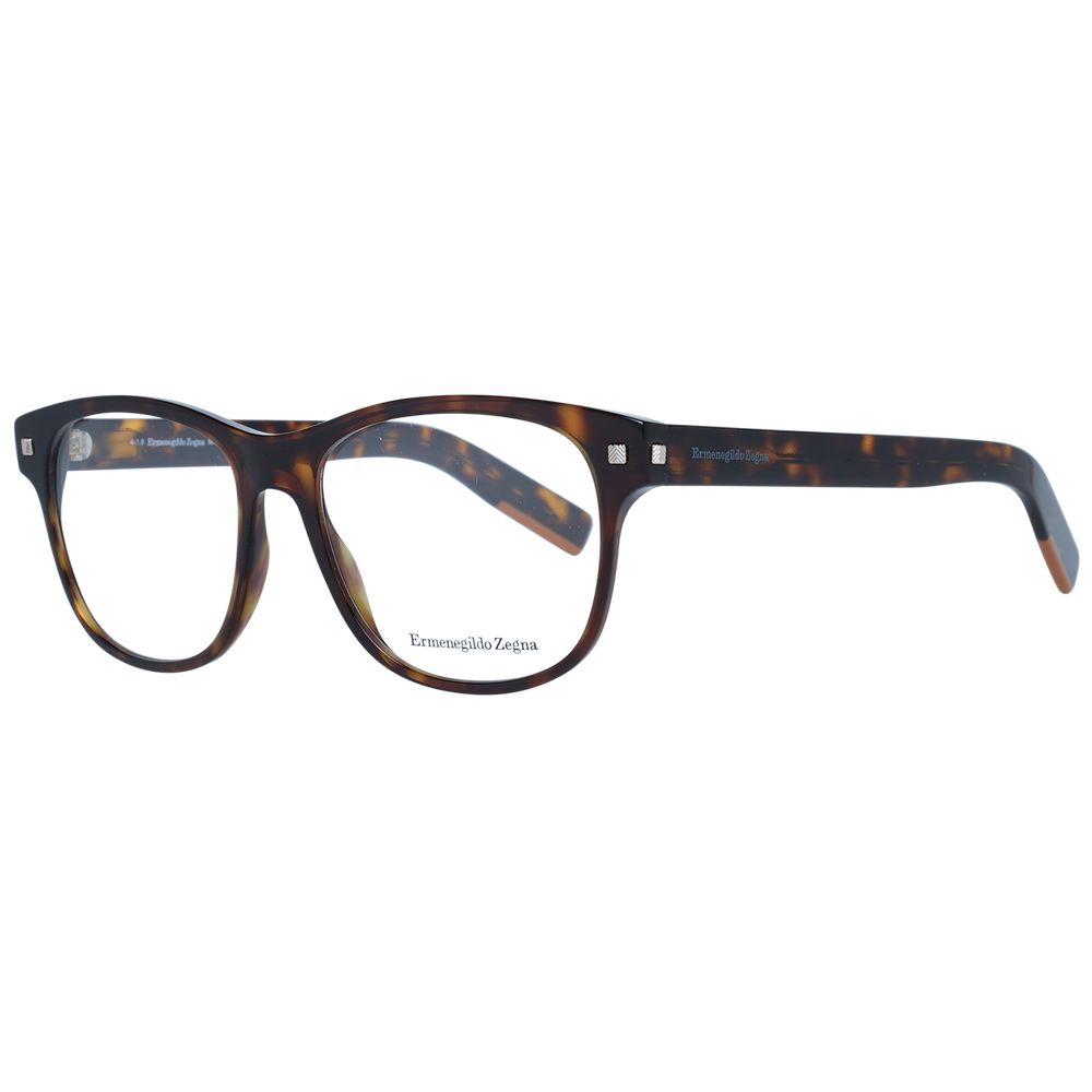 Ermenegildo Zegna Brown Plastic Glasses (Frames)
