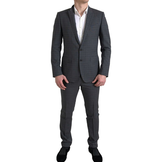 Dolce & Gabbana Gray 2 Piece Single Breasted MARTINI Suit