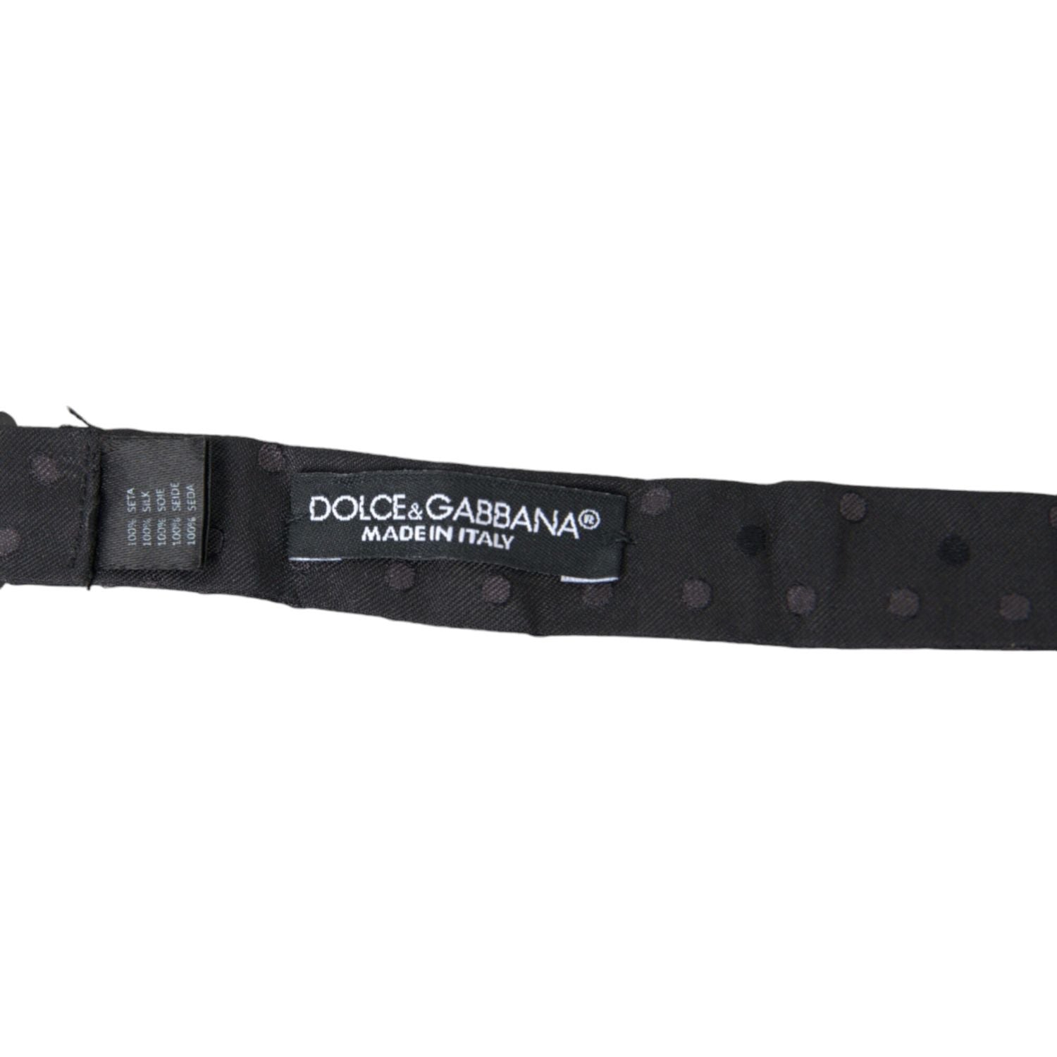 ربطة عنق من الحرير الفاخر من دولتشي آند غابانا بنقاط البولكا للرجال