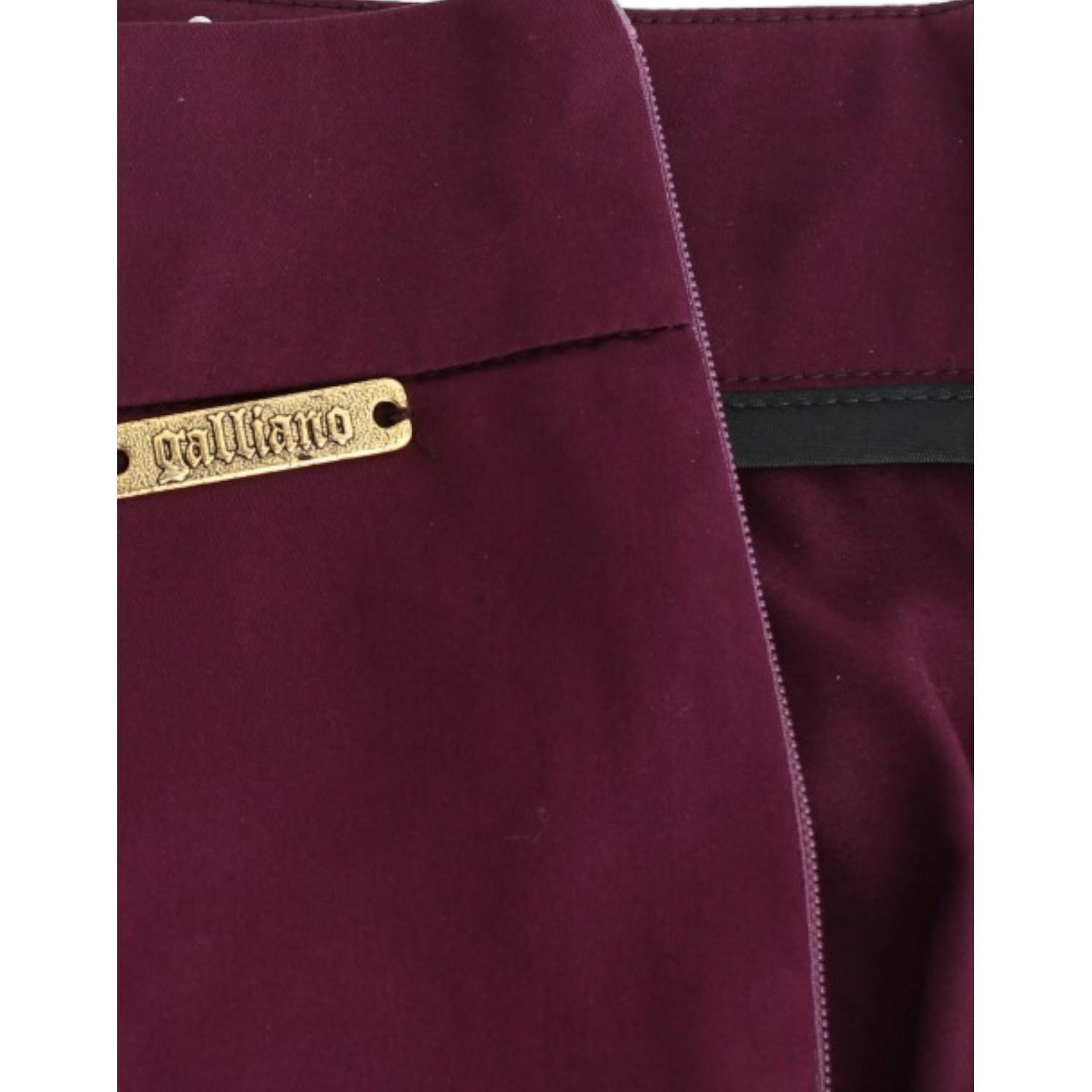 John Galliano Purple slim fit pants