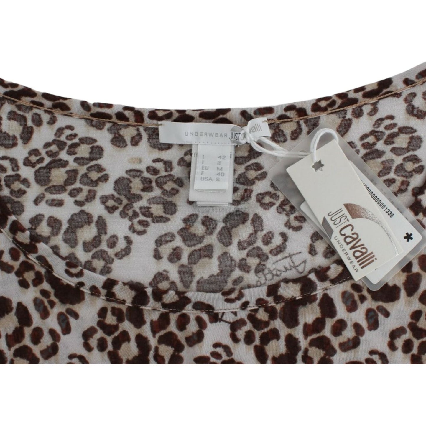 Cavalli Brown longsleeved lace top