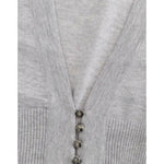 Cavalli Gray cropped wool cardigan SIG11851-3