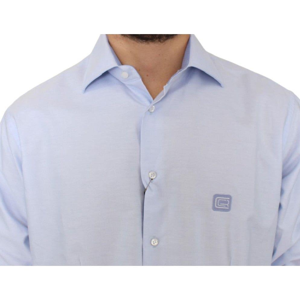 Cavalli Light blue cotton shirt