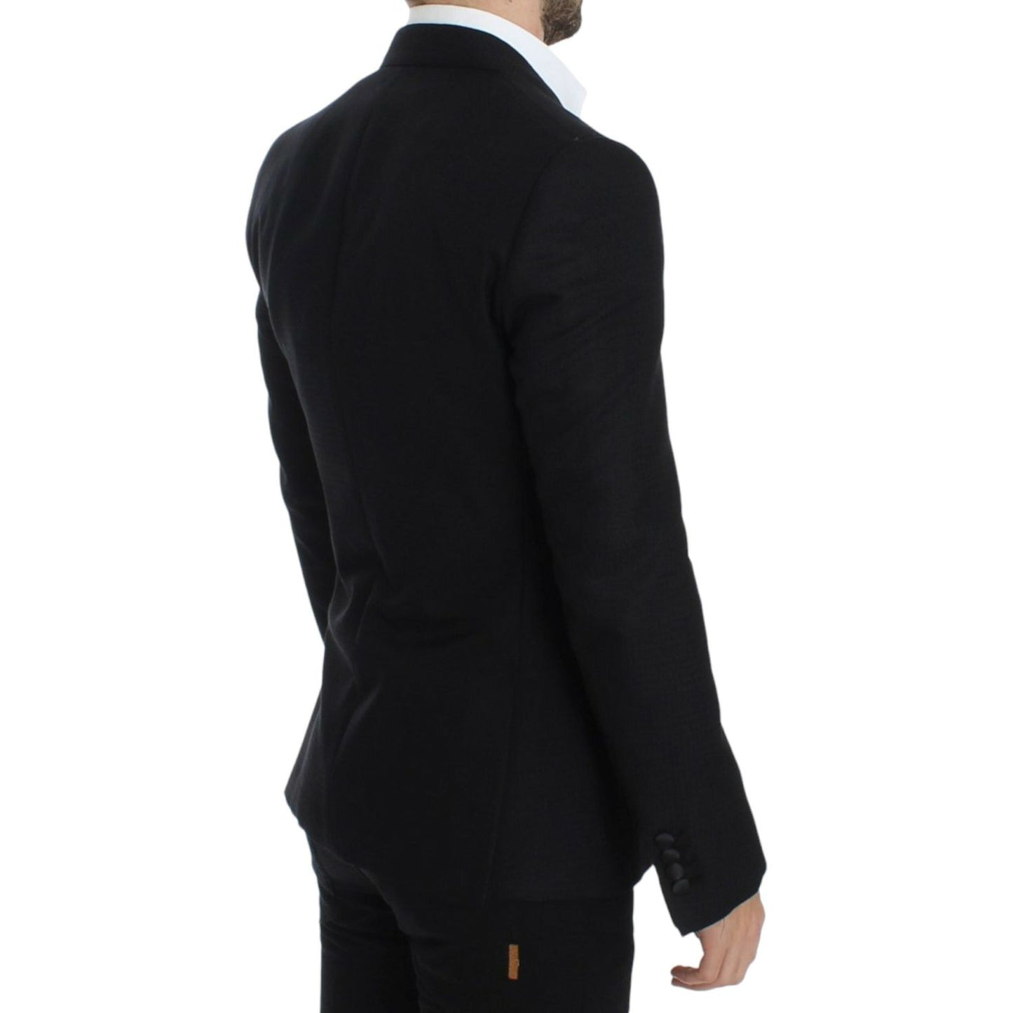 Dolce & Gabbana Black wool silk SICILIA blazer