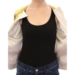 Vladimiro Gioia White Gold Purple Leather Jacket GSS10678-1