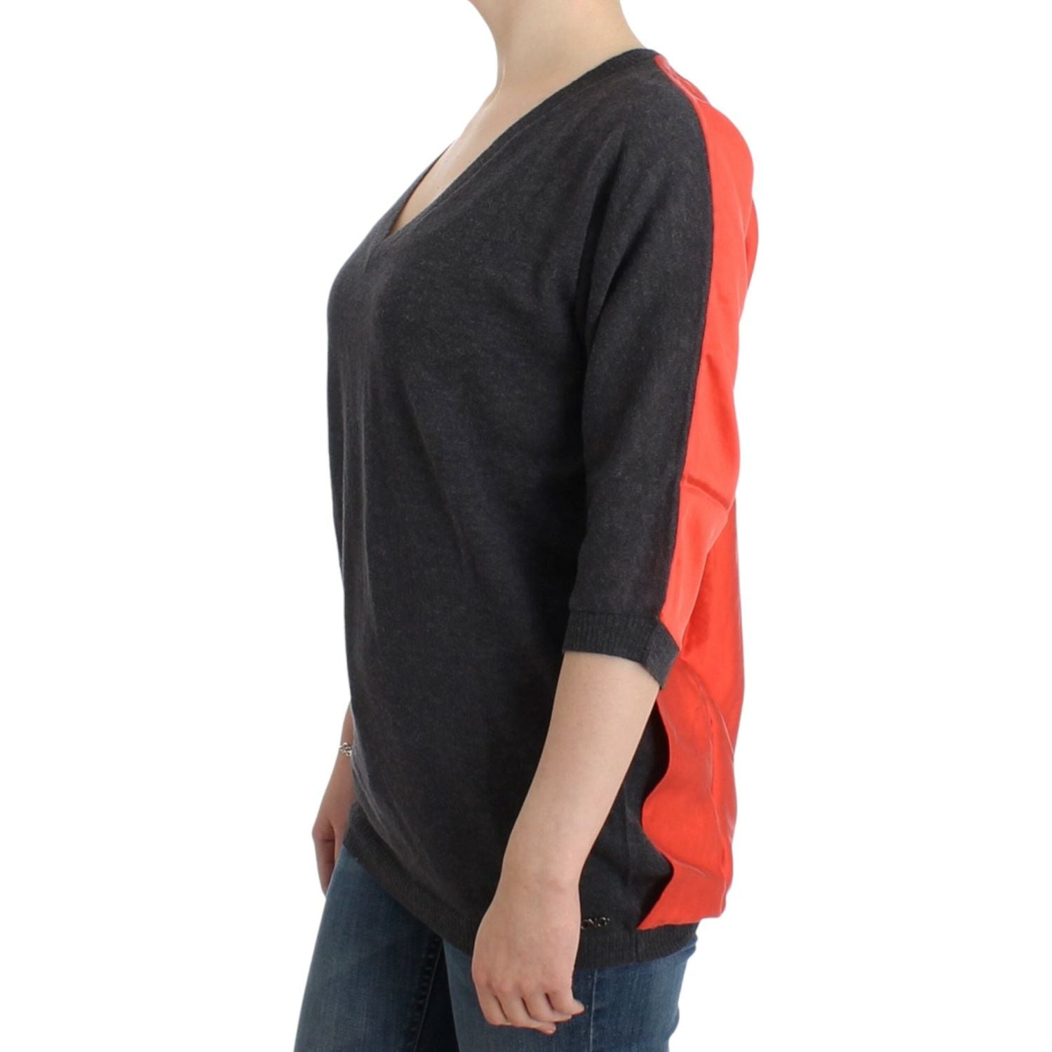 Costume National Gray short sleeved sweater