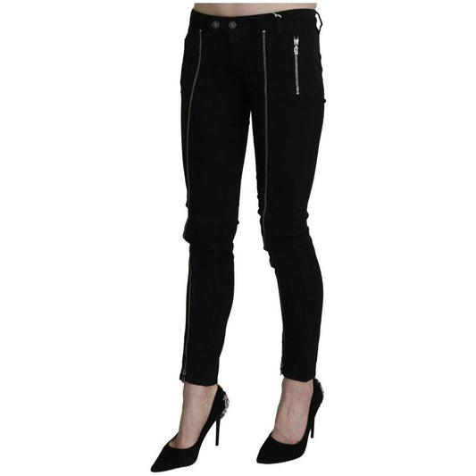 Dolce & Gabbana Chic Black Low Waist Slim Fit Skinny Jeans Dolce & Gabbana Black
