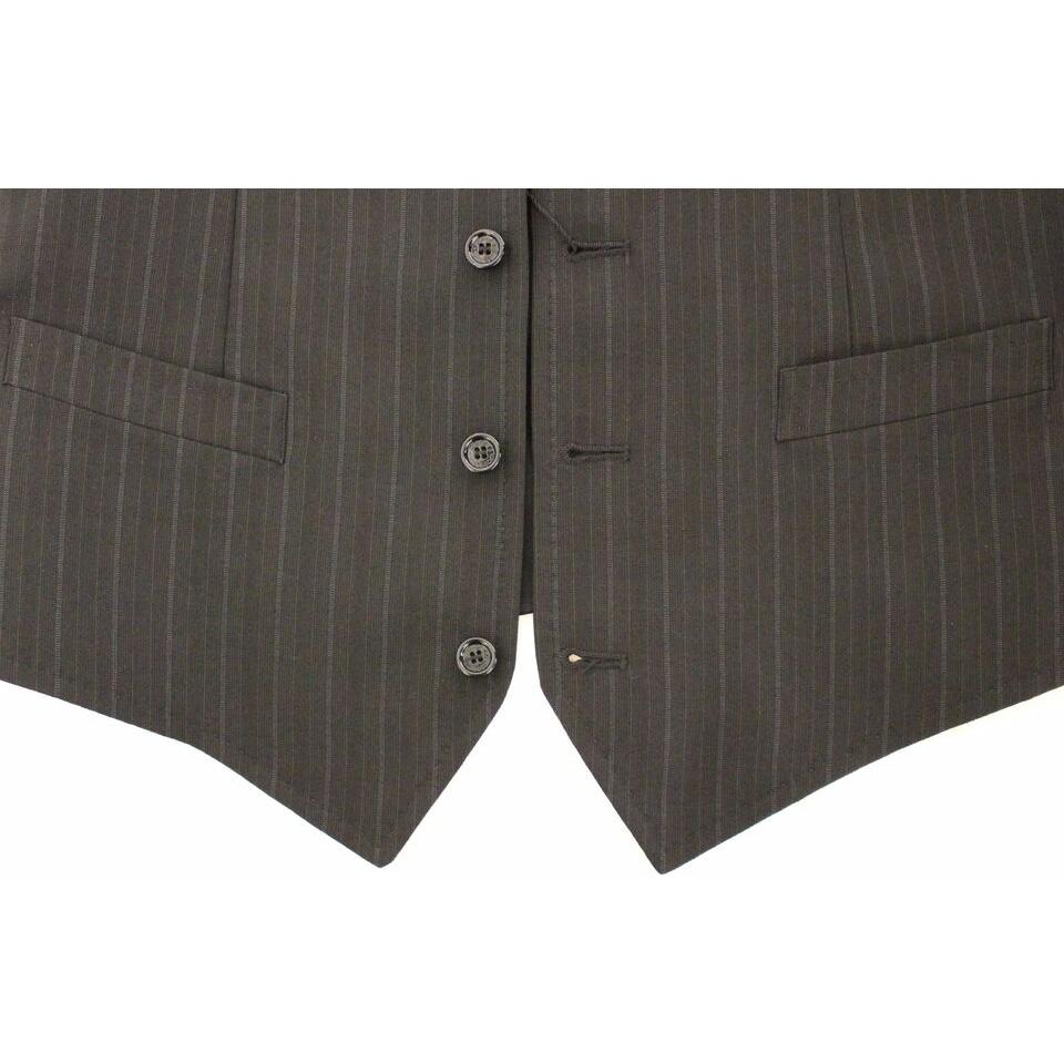 فستان صوف مخطط أنيق من دولتشي آند غابانا