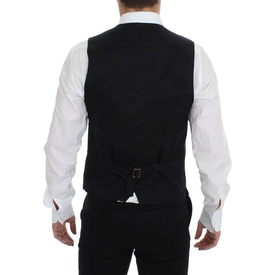 سترة أنيقة من الصوف باللون الرمادي من دولتشي آند غابانا