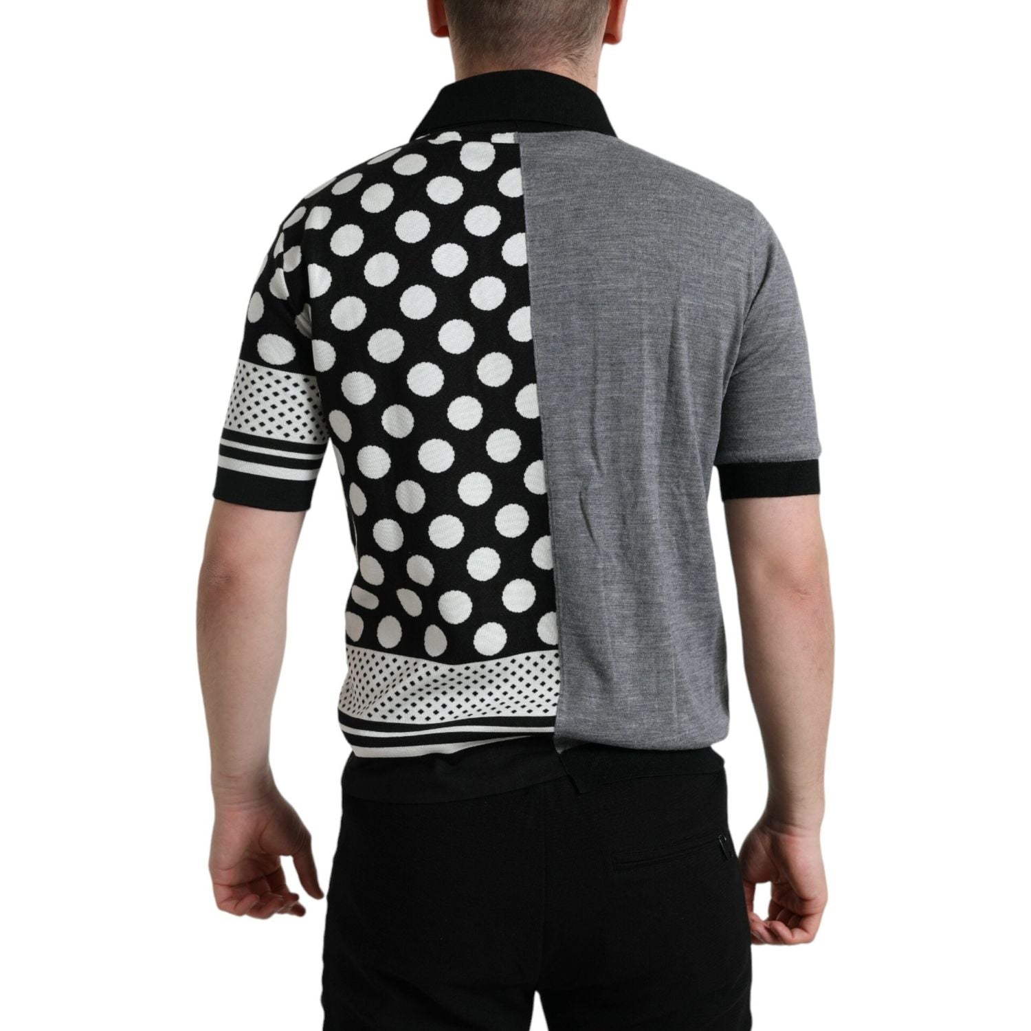 كارديجان مخطط أنيق من مزيج الحرير من دولتشي آند غابانا