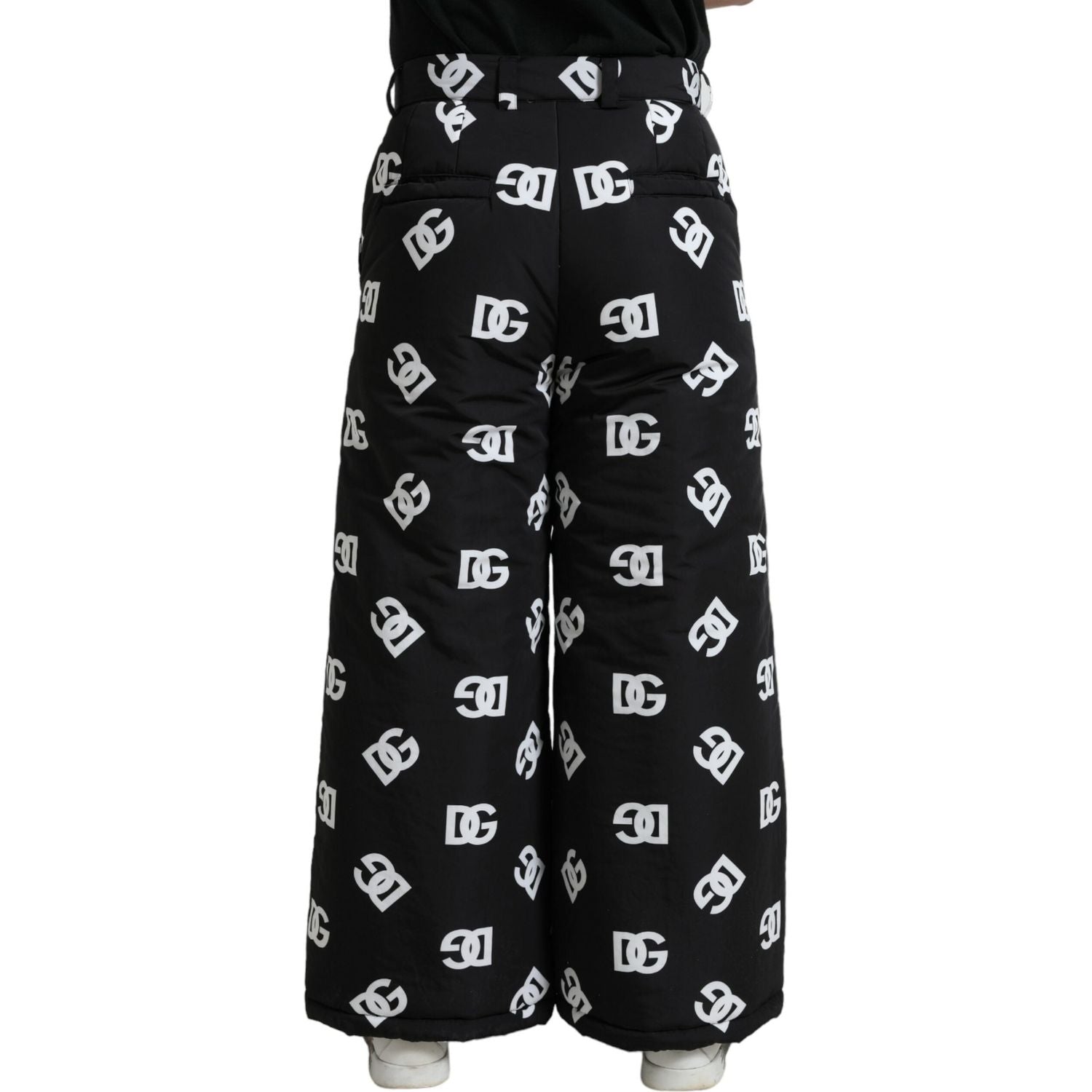 بنطال أنيق واسع الساق بطبعة مميزة من دولتشي آند غابانا