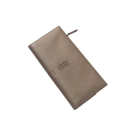 Cerruti 1881 Brown Leather Men Wallet Cerruti 1881 Dim Gray