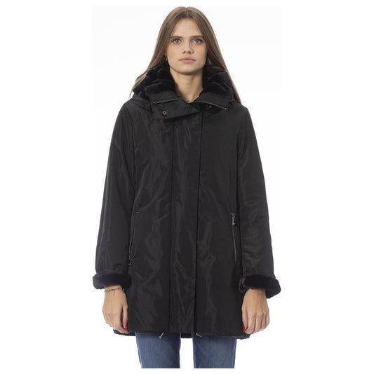 Baldinini Trend Black Polyester Women's Jacket Baldinini Trend Dark Slate Gray