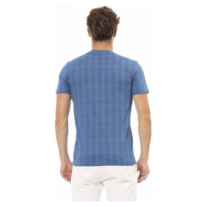 Baldinini Trend Blue Cotton Men T-Shirt