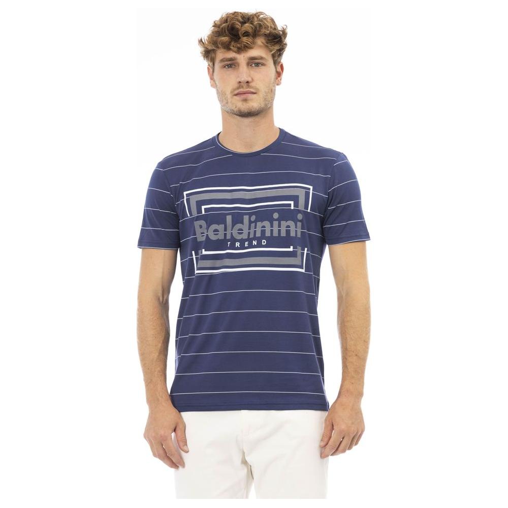 Baldinini Trend Blue Cotton Men T-Shirt