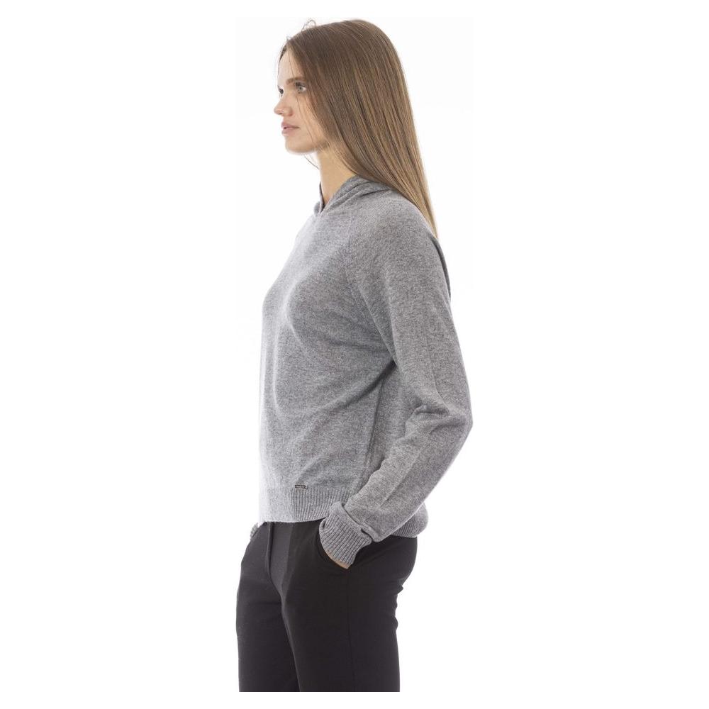 Baldinini Trend Gray Wool Women Sweater