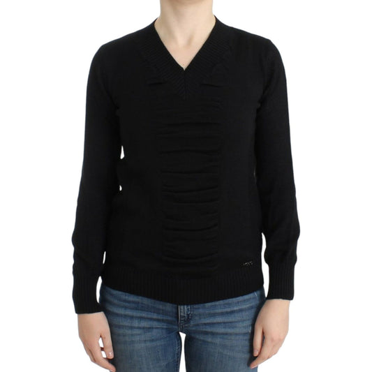 Costume National Elegant V-Neck Lightweight Sweater Costume National Black