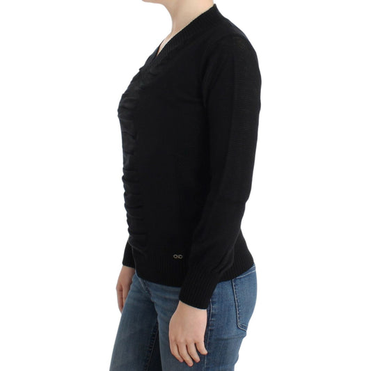 Costume National Elegant V-Neck Lightweight Sweater Costume National Black
