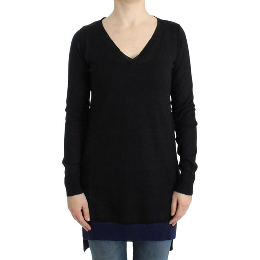 Costume National Elegant V-Neck Lightweight Sweater Costume National Black
