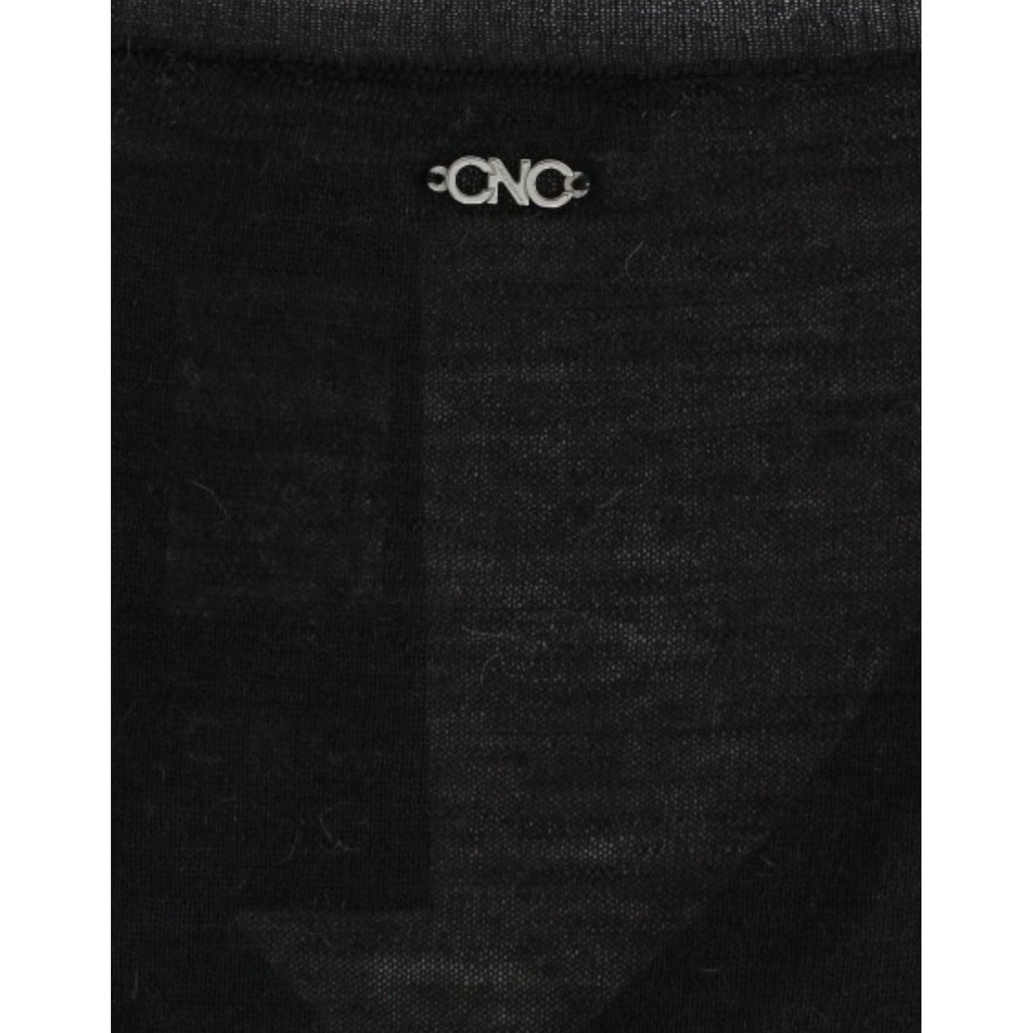 Costume National Black V-neck lightweight sweater