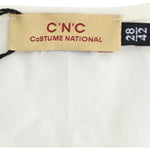 Costume National Chic White Modal Above-Knee Dress Costume National Antique White