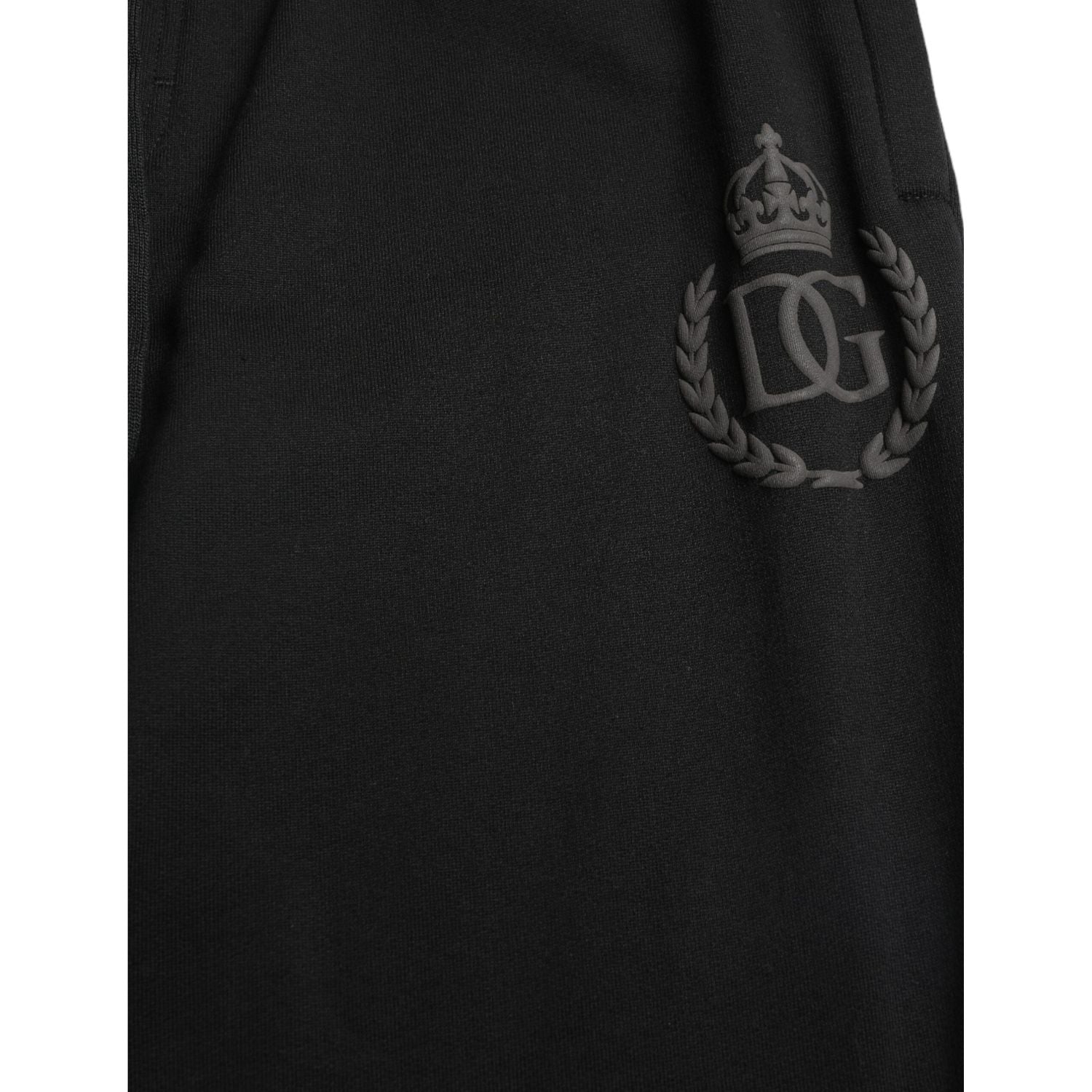 Dolce & Gabbana Black DG Logo Skinny Jogger Sweatpants Pants