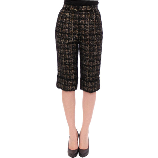 Dolce & Gabbana Elegant Designer Woven Shorts Dolce & Gabbana Tan