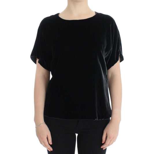 Dolce & Gabbana Enchanting Velvet Short Sleeve Top Dolce & Gabbana Tan
