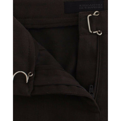 Ermanno Scervino Brown Chinos Casual Dress Pants Khakis