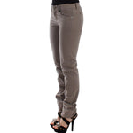 Ermanno Scervino Chic Taupe Skinny Jeans for Elevated Style Ermanno Scervino Dim Gray