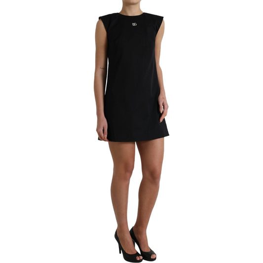 Dolce & Gabbana Elegant Sleeveless Shift Mini Dress Dolce & Gabbana Rosy Brown