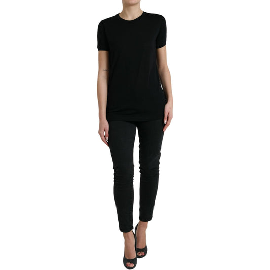 Dolce & Gabbana Elegant Wool Crew Neck Tee Dolce & Gabbana Rosy Brown