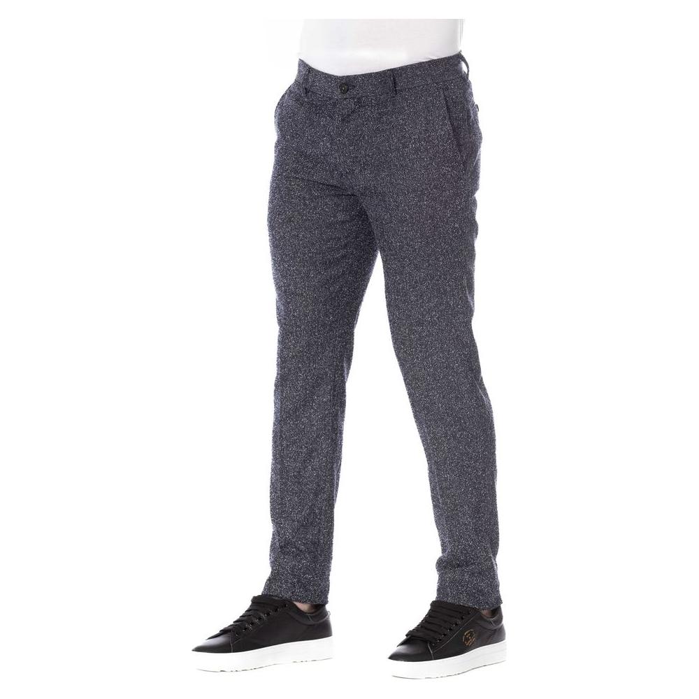 Trussardi Black Cotton Men Trouser