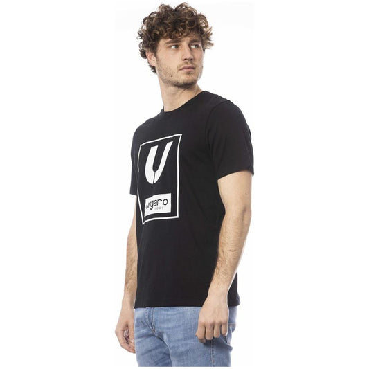 Ungaro Sport Black Cotton Men T-Shirt Ungaro Sport Gray