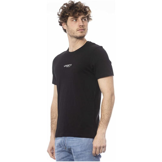 Ungaro Sport Black Cotton Men T-Shirt Ungaro Sport Gray