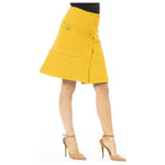Jacob Cohen Yellow Wool Women Skirt JA-24196-IT40|S
