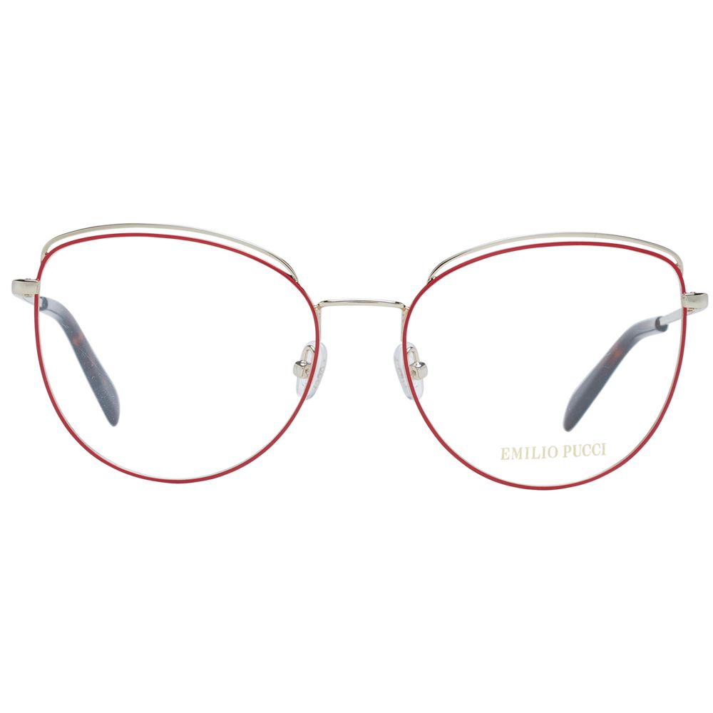 Emilio Pucci Red Metal Glasses (Frames)