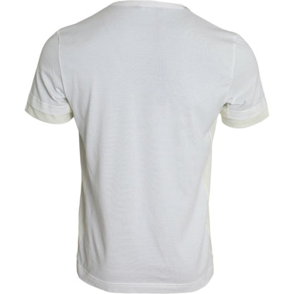 Dolce & Gabbana White Cotton Pocket Short Sleeves T-shirt