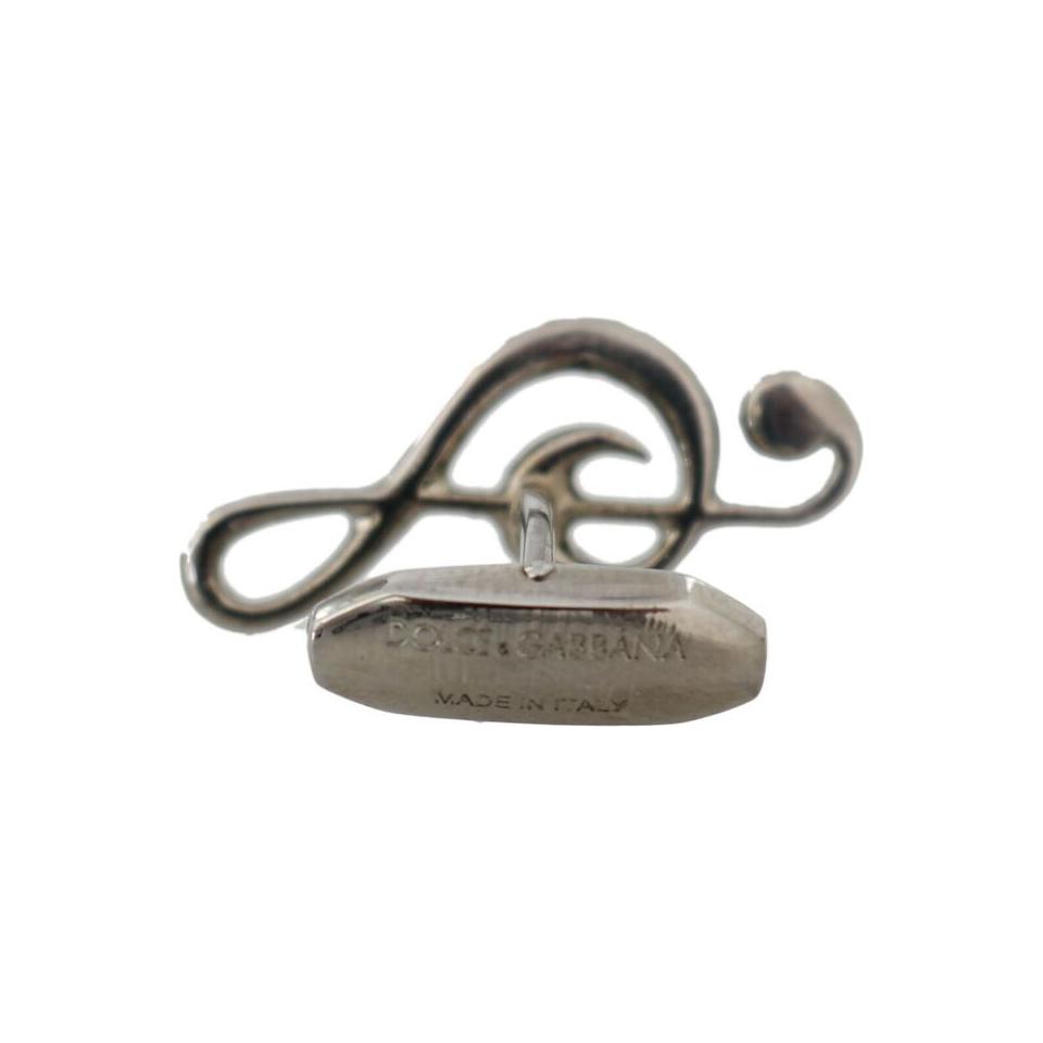 أزرار أكمام فضية أنيقة من دولتشي آند غابانا