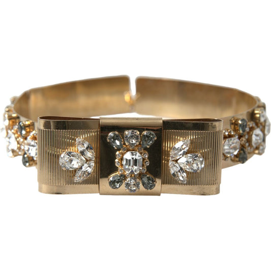 Dolce & Gabbana Gold-Tone Crystal Embellished Waist Belt Dolce & Gabbana Dim Gray