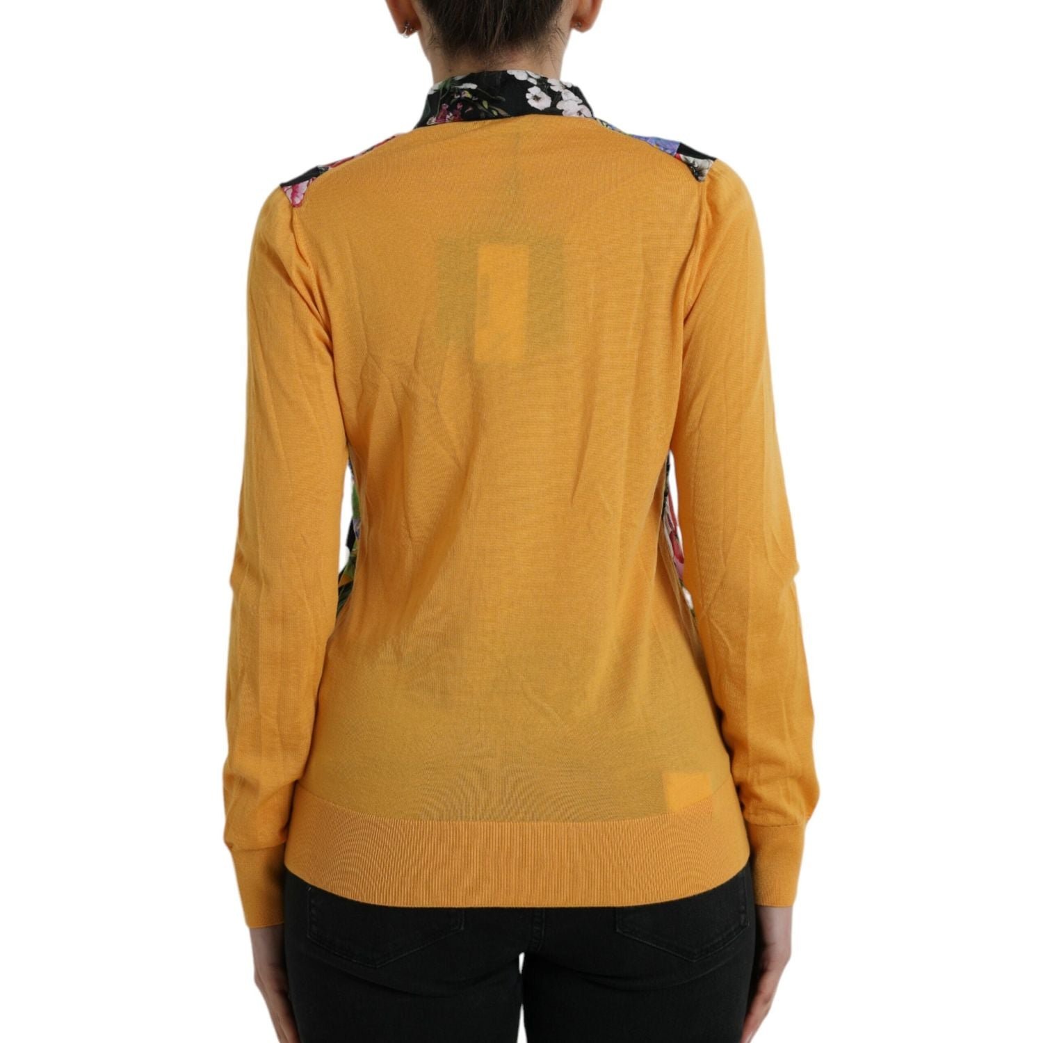 سترة هنلي من مزيج الكشمير والحرير متعدد الألوان من دولتشي آند غابانا