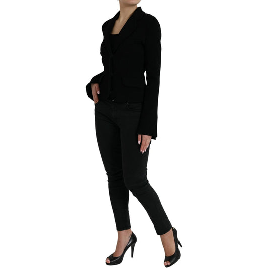 Dolce & Gabbana Elegant Black Designer Blazer for Women Dolce & Gabbana Black
