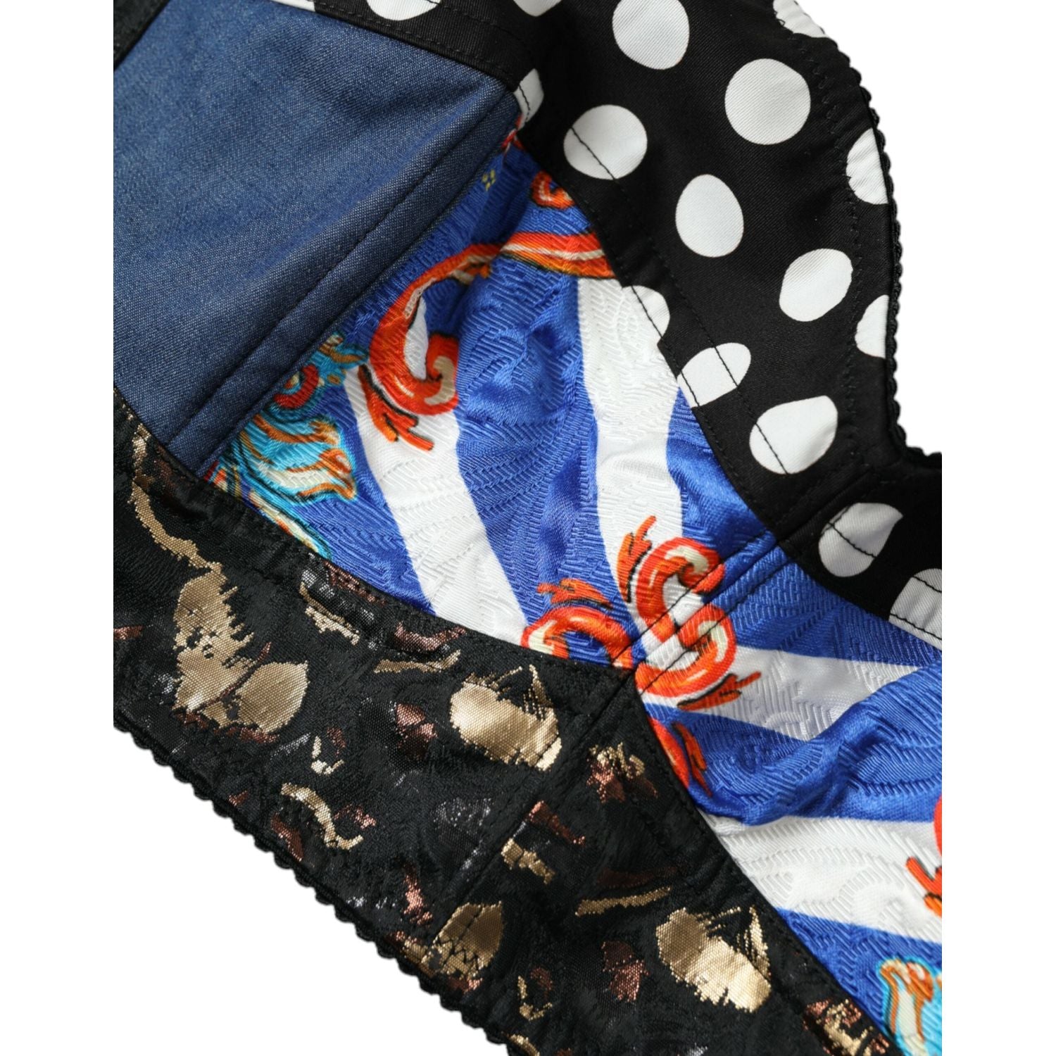 بلوزة قصيرة مزينة بنقشة زهور من دولتشي آند غابانا